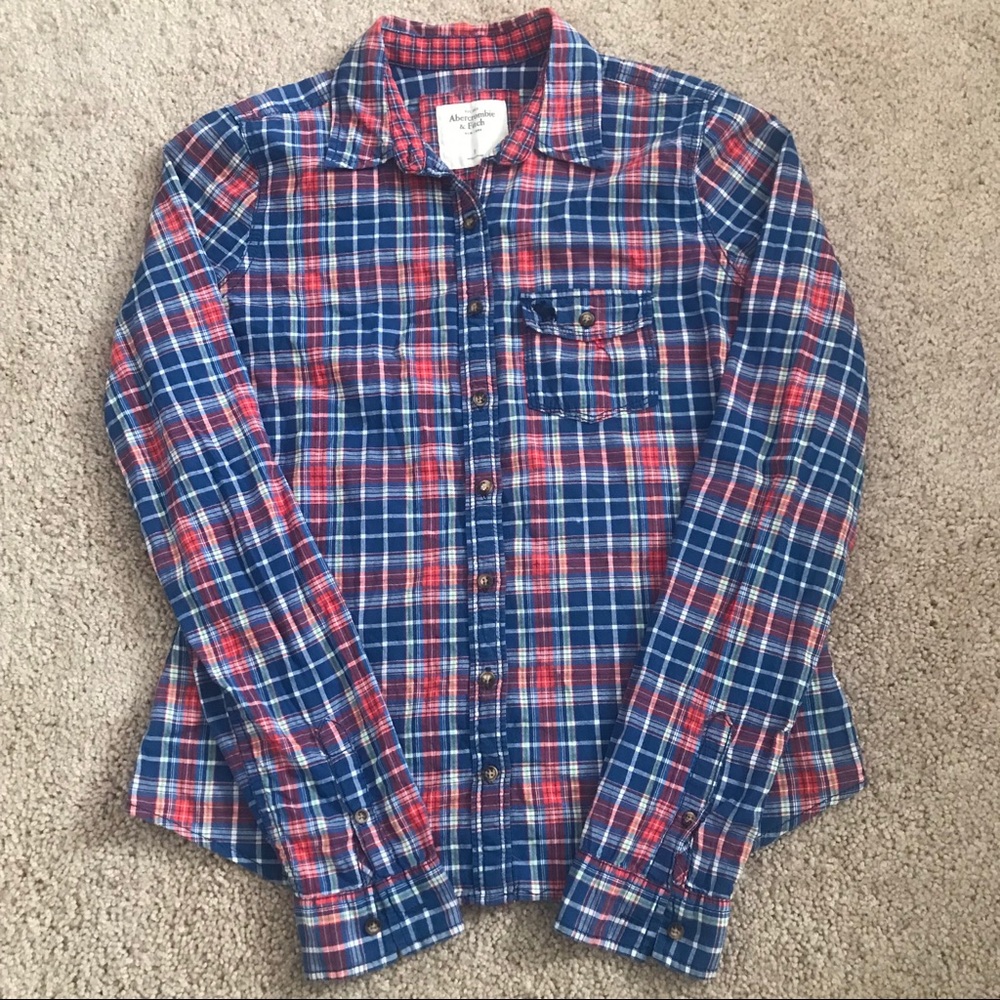 SOLD Abercrombie Fitch SOLD Plaid Button Down Shrit